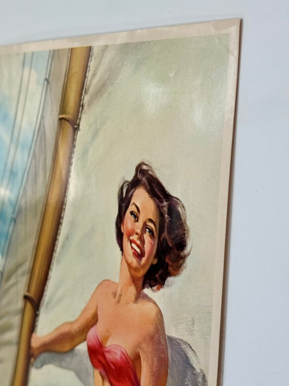 Original 12x17" Lithograph Mid-Century 1945 Glam "Ship Ahoy" by Howard Connolly - Picture 3 of 8
